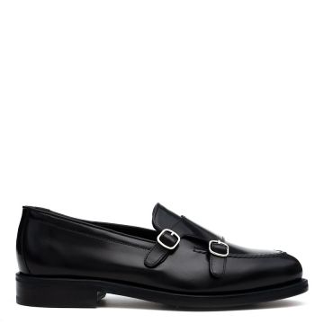 LEATHER DOUBLE MONK LOAFERS 2095594