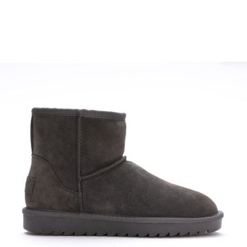 SUEDE BOOTS WITH WOOL BLEND LINING