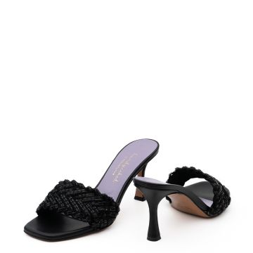 LEATHER MULES WITH STRASS 0135042