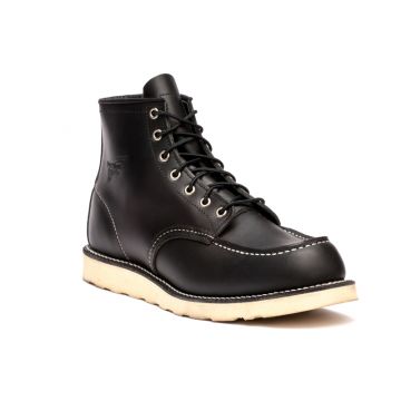 6 INCH CLASSIC MOC LEATHER LACE UP BOOTS 